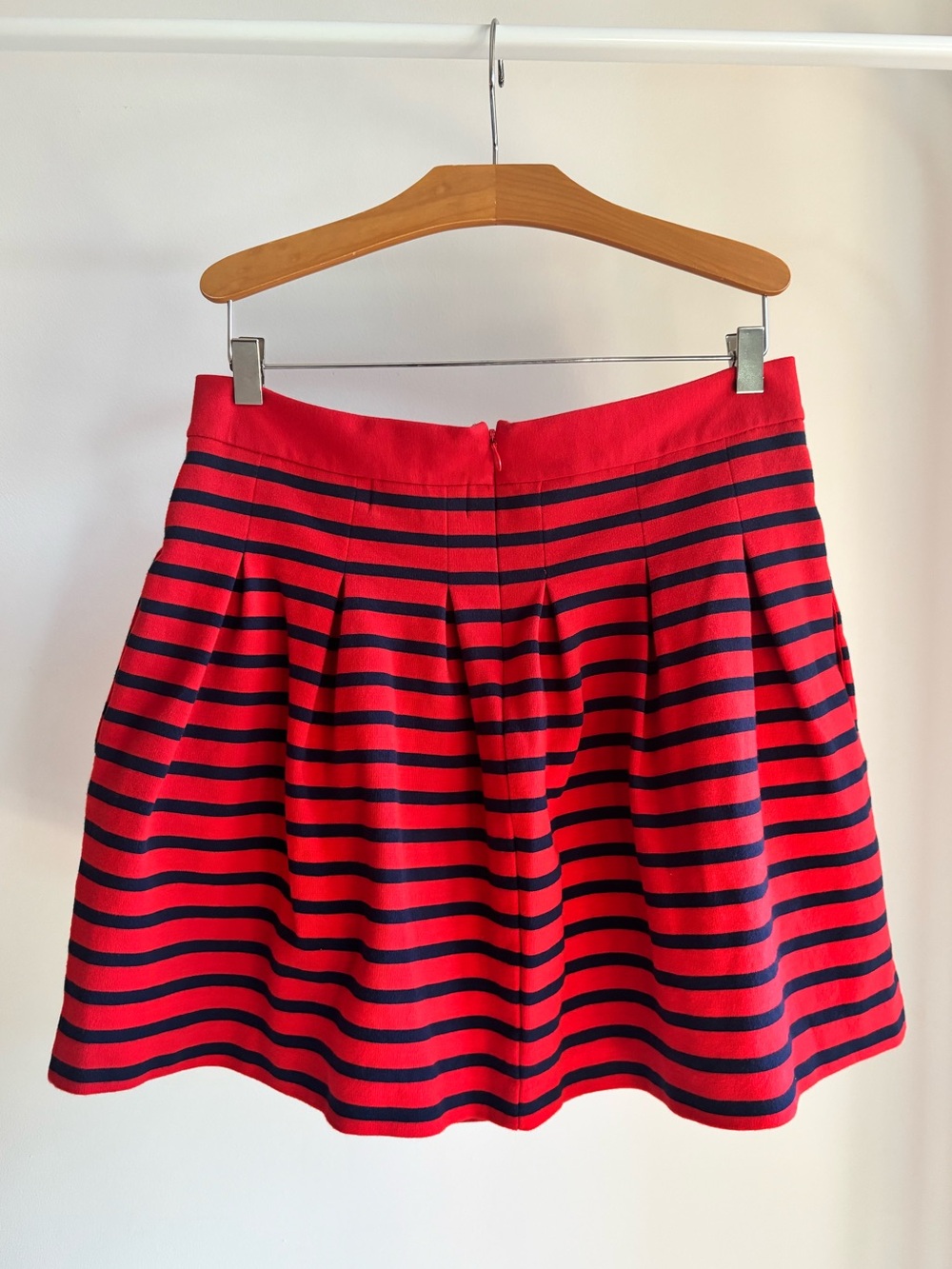 GAP Red and Navy Striped Skirt